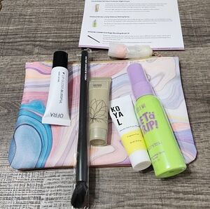 ipsy Skincare Set with Multicolor Bag
